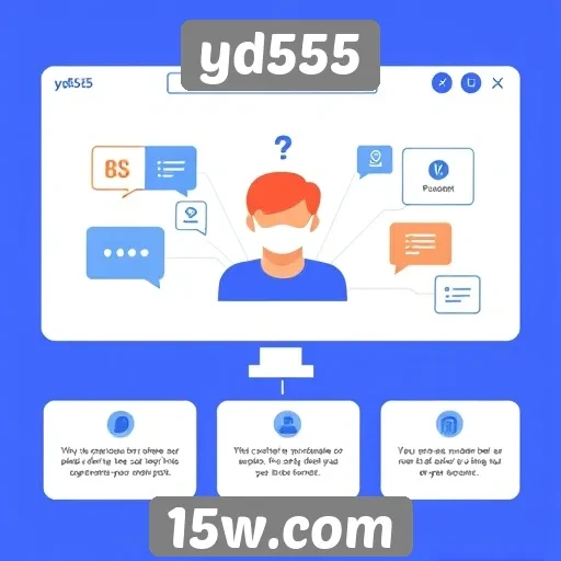 Suporte ao cliente no site yd555 em análise